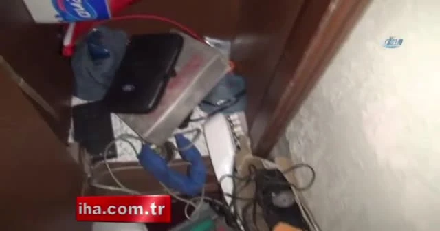 Gaziantep'te hırsızların atölye olarak kullandığı eve şok baskın