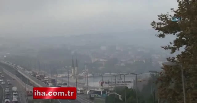 İstanbul’da sis manzarası hayran bıraktı
