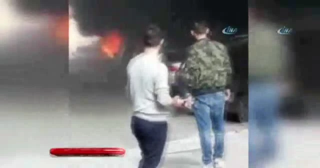 Kağıthane'de araç bomba gibi patladı
