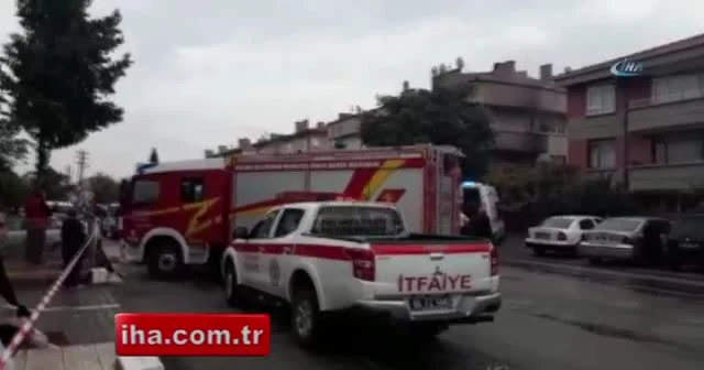 Mahsur kalanların olduğu yangın itfaiyeyi alarma geçirdi
