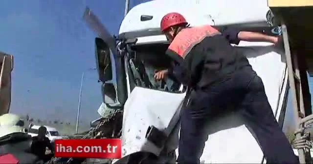 TEM'de kaza! Trafik durma noktasına geldi