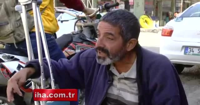 Engelli vatandaşın protez bacağını çaldılar