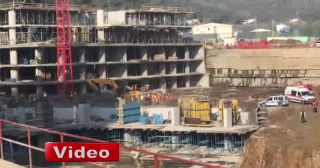 İstanbul'da şantiye alanında göçük