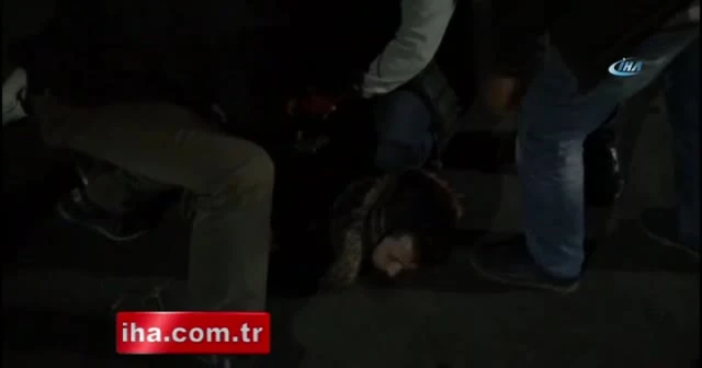 Tecavüzcünün yakalanma anı kamerada