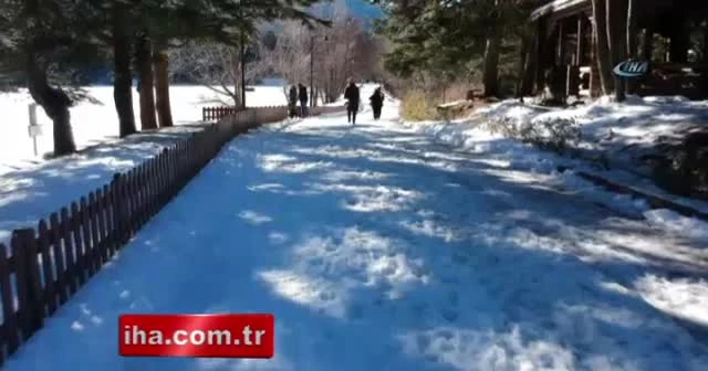 Doğa harikası Abant ve Gölcük’ün havadan görüntüsü büyüledi