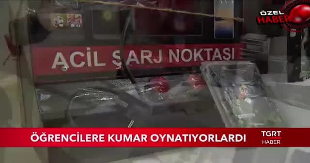 Öğrencilere kumar oynatıyorlar!