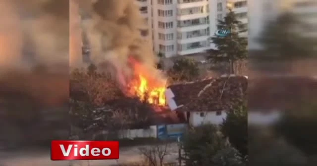Ankara’da korkutan yangın!