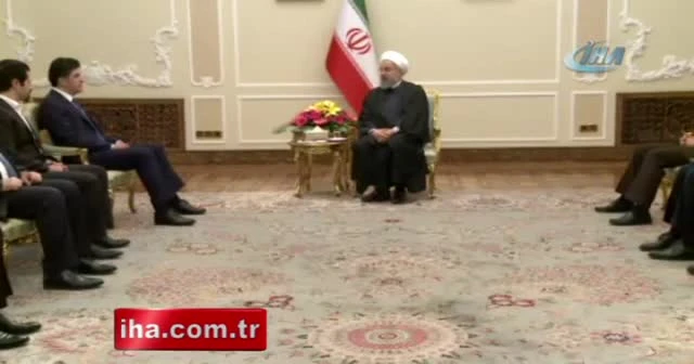 Barzani, Ruhani’yi ziyaret etti