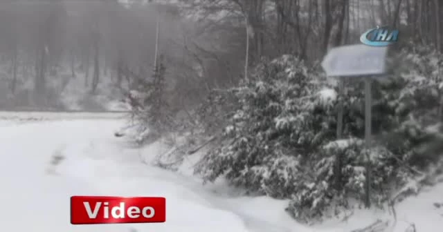 Bolu Dağı’nda yoğun kar