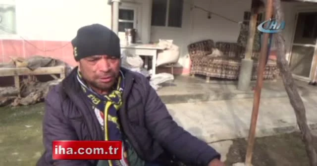 Engelli vatandaş yeni akü isterken gözyaşlarını tutamadı