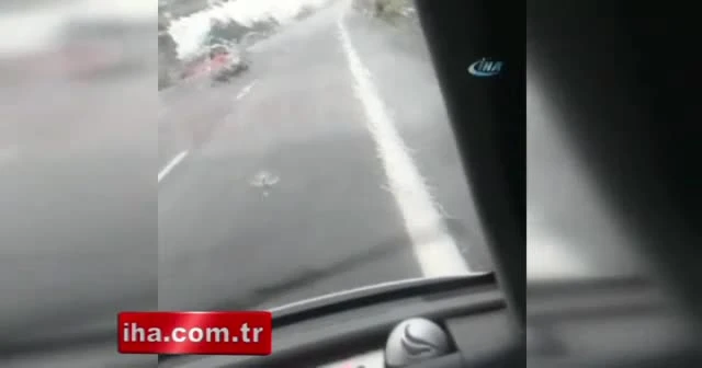 Gaziantep otobanında ilginç görüntü