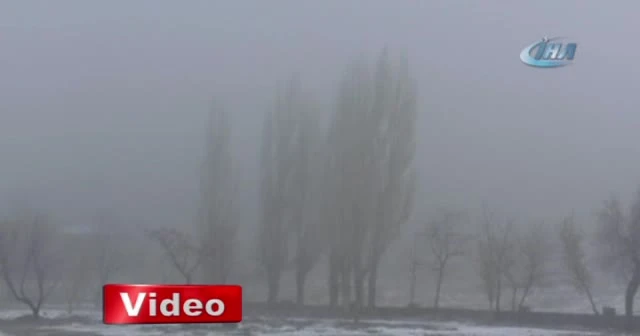 Kars’ta soğuk ve sis hayatı olumsuz etkiliyor
