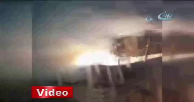 Trafo bomba gibi patladı
