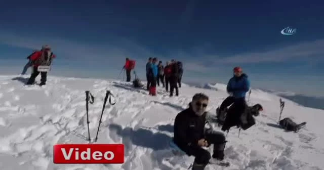 İşte Uludağ'da dağcının ölümden döndüğü o anlar...