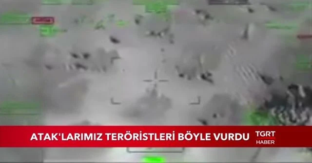 Afrin'de PKK/PYD'li teröristler ATAK helikopteri ile böyle etkisiz hale getirildi