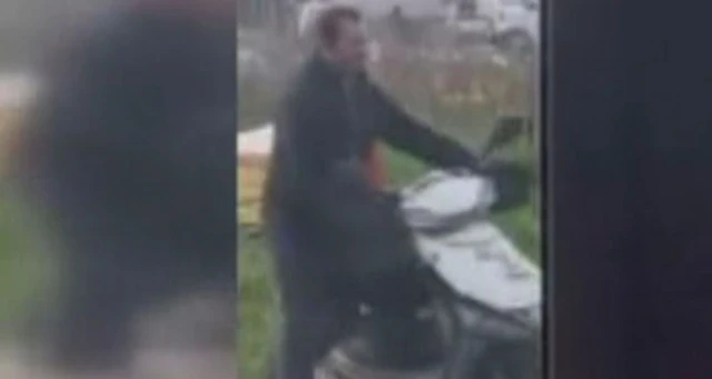 Çalınan lokanta motosikletini tanıyan müşteriler, hırsızı böyle kaydetti