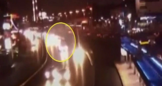 Doğum günü dönüşü feci kaza kamerada