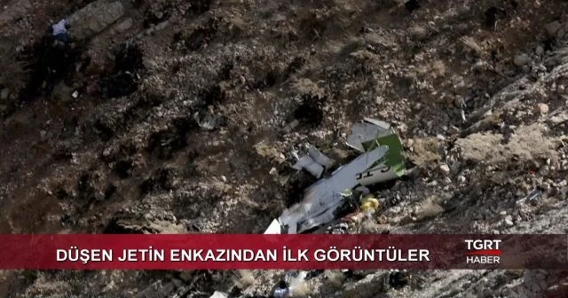 İran'da düşen Türk jetinin ilk görüntüleri ortaya çıktı