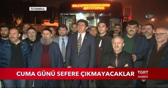 İstanbul'da özel halk otobüsleri yarın çalışmayacak