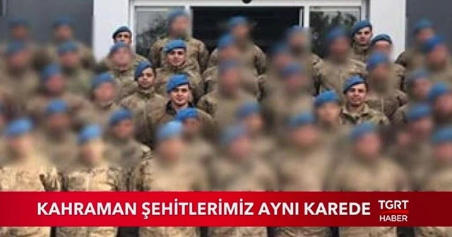 Kahraman Şehitlerimiz aynı karede