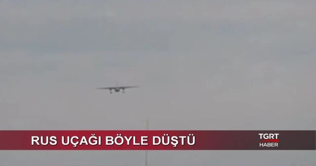 Rus uçağı Suriye'de böyle düştü!