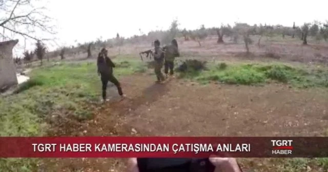 TGRT Haber kamerasından çatışma anları