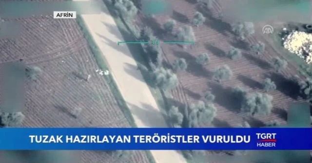 Tuzak hazırlayan teröristler vuruldu