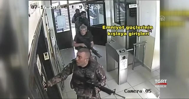 Yunanistan'a kaçan darbecilerin kaçış anının görüntüleri