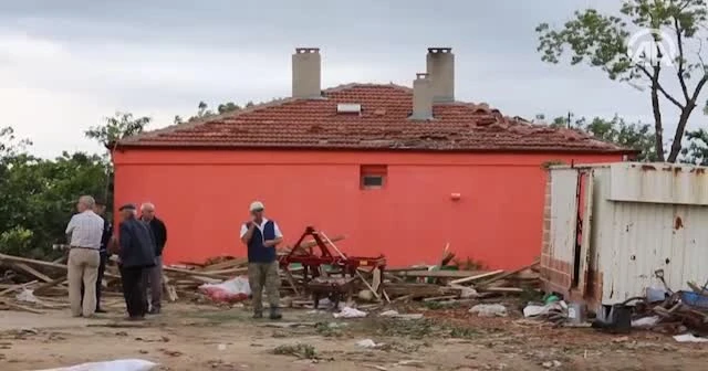 Edirne'de şiddetli fırtına