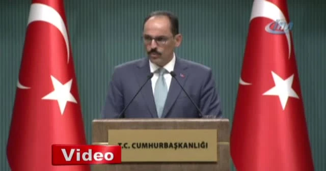 Kalın'dan kabine sonrası ilk açıklama
