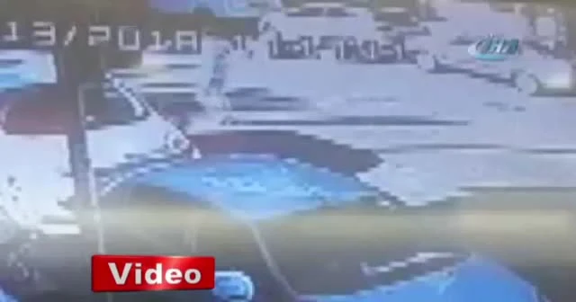 Başkent'te pompalı tüfekle dehşet saçan çocuğun kaçış anı kamerada