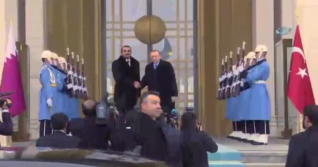 Cumhurbaşkanı Erdoğan, Katar Emiri Al Sani ile görüştü