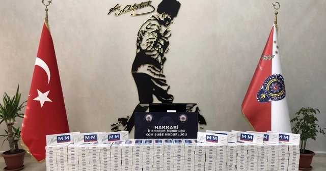 Hakkari’de 6 bin 980 paket sigara ele geçirildi