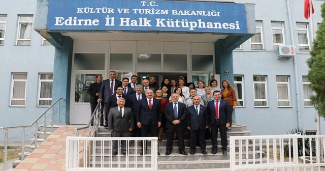 Edirne İl Halk Kütüphanesine 2 önemli köşe oluşturuldu