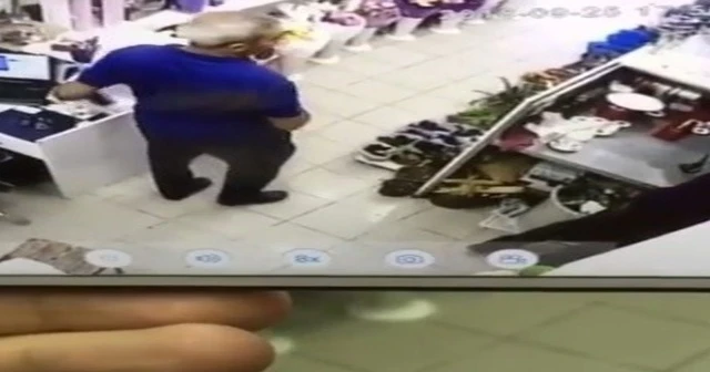 Pişkin hırsız cep telefonunu böyle rahatça çaldı