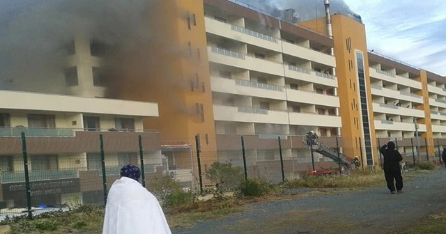 Termal otelde yangın paniği
