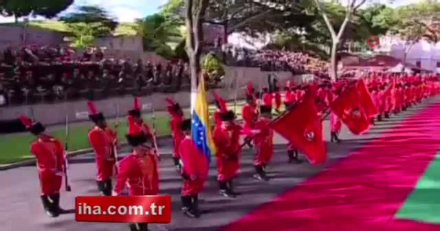 Venezuelalı askerler İstiklal Marşı'nı hep bir ağızdan okudu