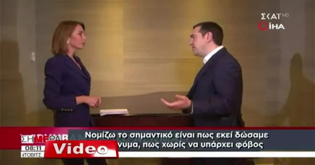 Çipras'ın TGRT Haber röportajı Yunanistan basınında geniş yankı uyandırdı