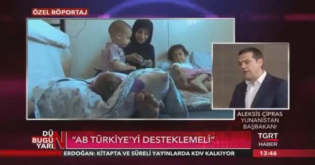 Yunan Başbakanı Çipras sadece Aslıgül Atasagun Çebi’yle TGRT Haber'e konuştu