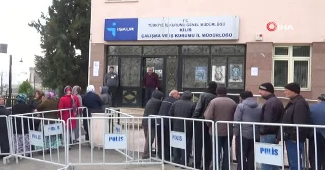 Kilis’te 6 aylık geçici iş için kuyruk oluştu