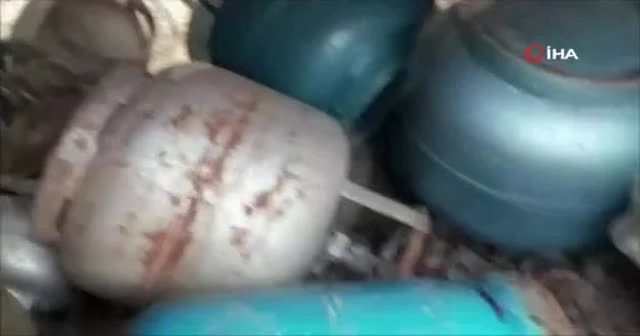 Teröristlerin inlerindeki tuzak jandarmanın dikkatinden kaçmadı
