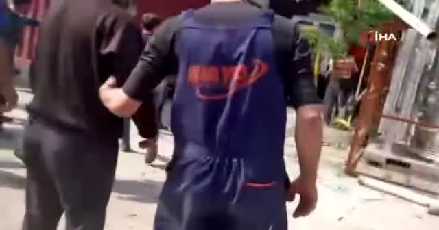 Bursa'daki patlama anı kamerada