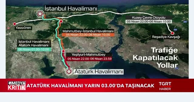 İstanbul Havalimanı'na 'büyük göç' başlıyor! İşte trafiğe kapatılacak yollar