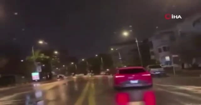 Kadıköy’de drift yapan trafik magandası kamerada