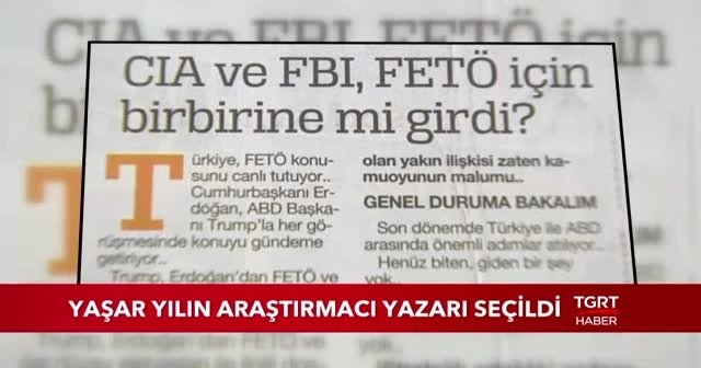 İhlas Medya Ankara Temsilcisi Batuhan Yaşar yılın araştırmacı yazarı seçildi