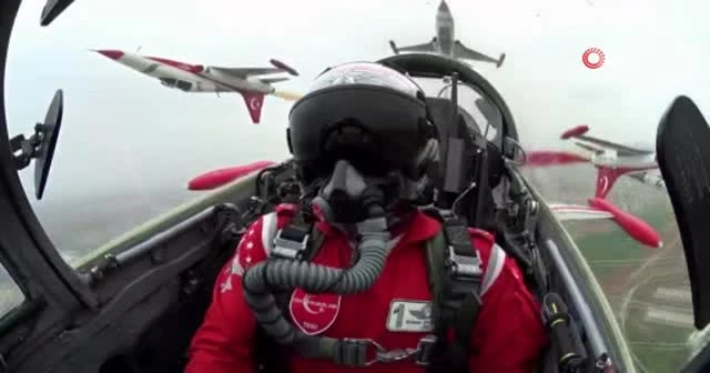 Ters uçuş yapan pilotun kokpit görüntüleri