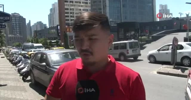 Maslak’ta taksicinin yolda yürüyen genç kızı ezme anı kamerada