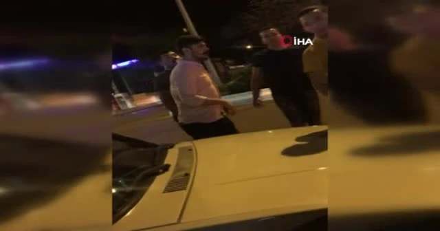 Trafikte yüksek sesten ceza kesilen sürücü drift yaparak tepki gösterdi