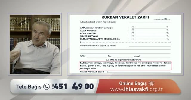 Online Kredi kartı ile kurban vekaleti verilir mi?