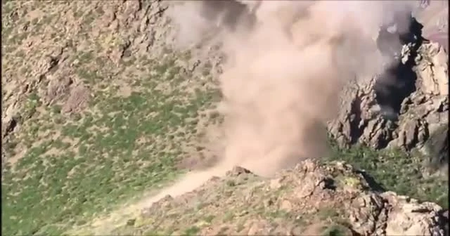 Pençe-2 Harekâtı’nda tespit edilen mayın ve el yapımı patlayıcılar imha ediliyor